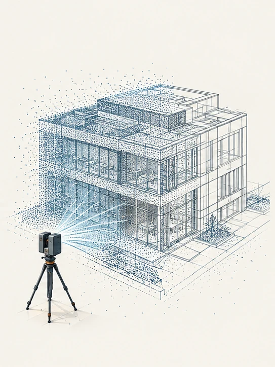 Koncepčná ilustrácia služby – 3D skenovanie